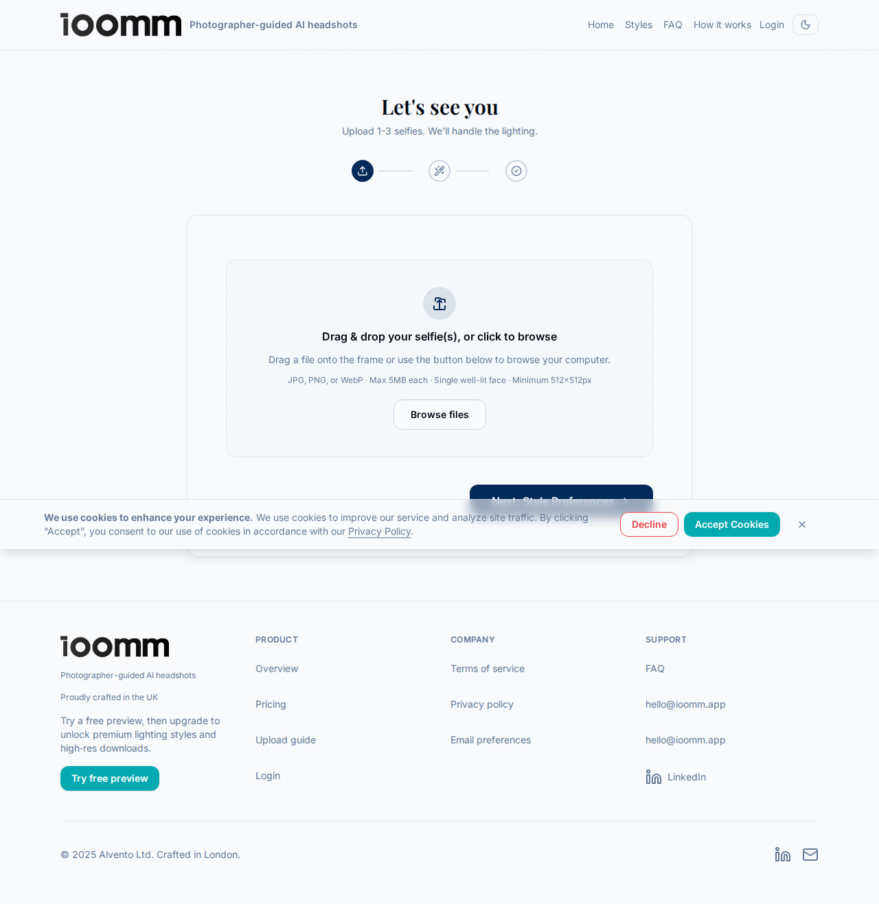 Upload up to 3 clear photos