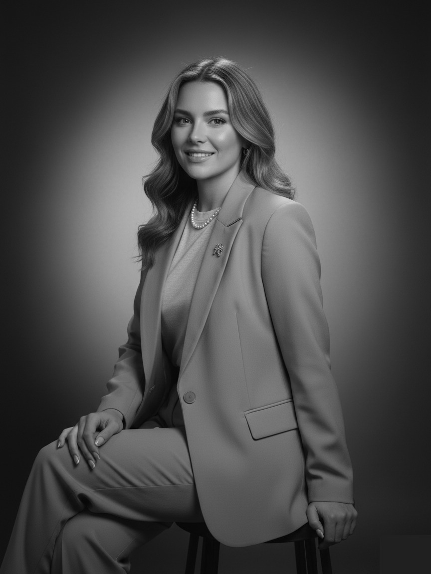 Timeless B&W Portrait example portrait